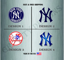 NEW YORK YANKEES BASEBALL MLB LOGO VINYL STICKER DECAL CAR TRUCK WATER RESIST