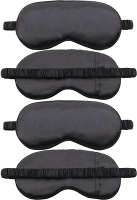 4 Pack Sleep Mask for Women & Men, 100% Blackout Silky Eye Cover, Zero Eye Pr...