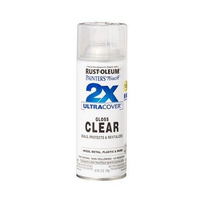 Rust-Oleum 334029 Painter's Touch 2X Ultra 12 Ounce (Pack of 1), Gloss Clear