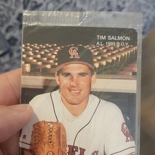 Mother's Cookies Tim Salmon #15 A.L. 1993 R.O.Y. California Angels Card