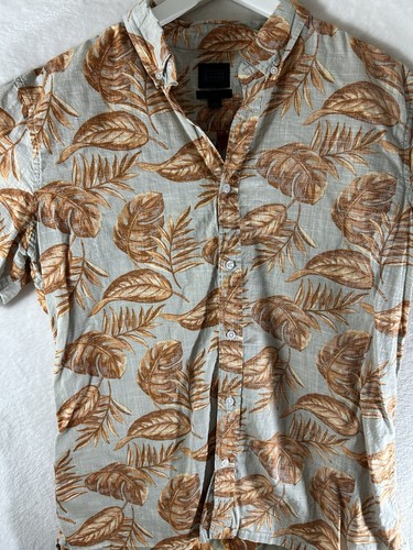 14th & Union Floral  Print Aloha Shirt - Men's  Large Slim Fit Free Shipping