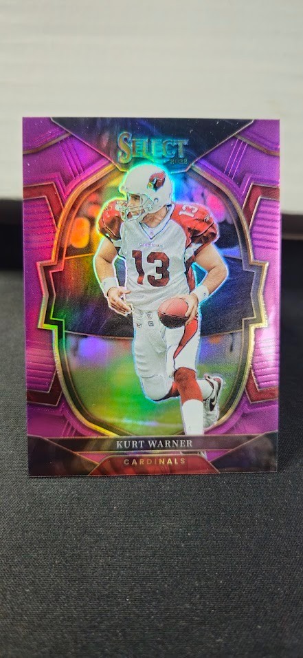 2022 Select Prizm Purple Kurt Warner 5/75 Concourse Level Arizona Cardinals