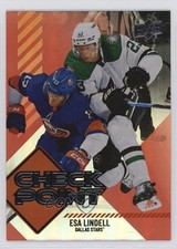 2024-25 Upper Deck Series 1 Checkpoint Red 91/99 Esa Lindell #CP-24 12wr
