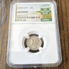 NGC Genuine 1942 Mercury Dime 10C Silver Circulated Philadelphia Route 66