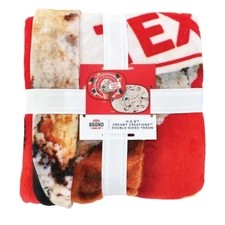 H‑E‑B Brand Shop H‑E‑B Creamy Creations Double-Sided Throw Blanket 