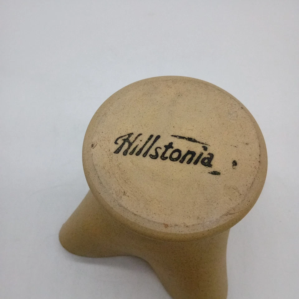 HILLSTONIA Moira Studio Pottery Stoneware Brown Posy Vase Bowl 9cm High - Image 2 of 4