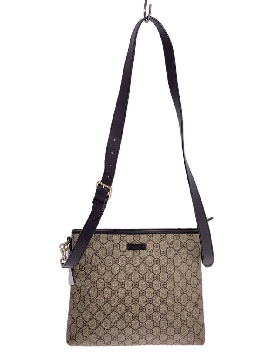 GUCCI Black Leather Shoulder Bag with Gold Hardware 388924