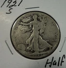 1921 S San Francisco Mint 50C Walking Liberty Half