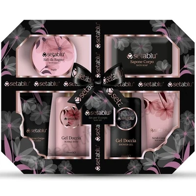Confezione Regalo Donna Setablu Set corpo 6 prodotti crema scrub sali Gel docc..