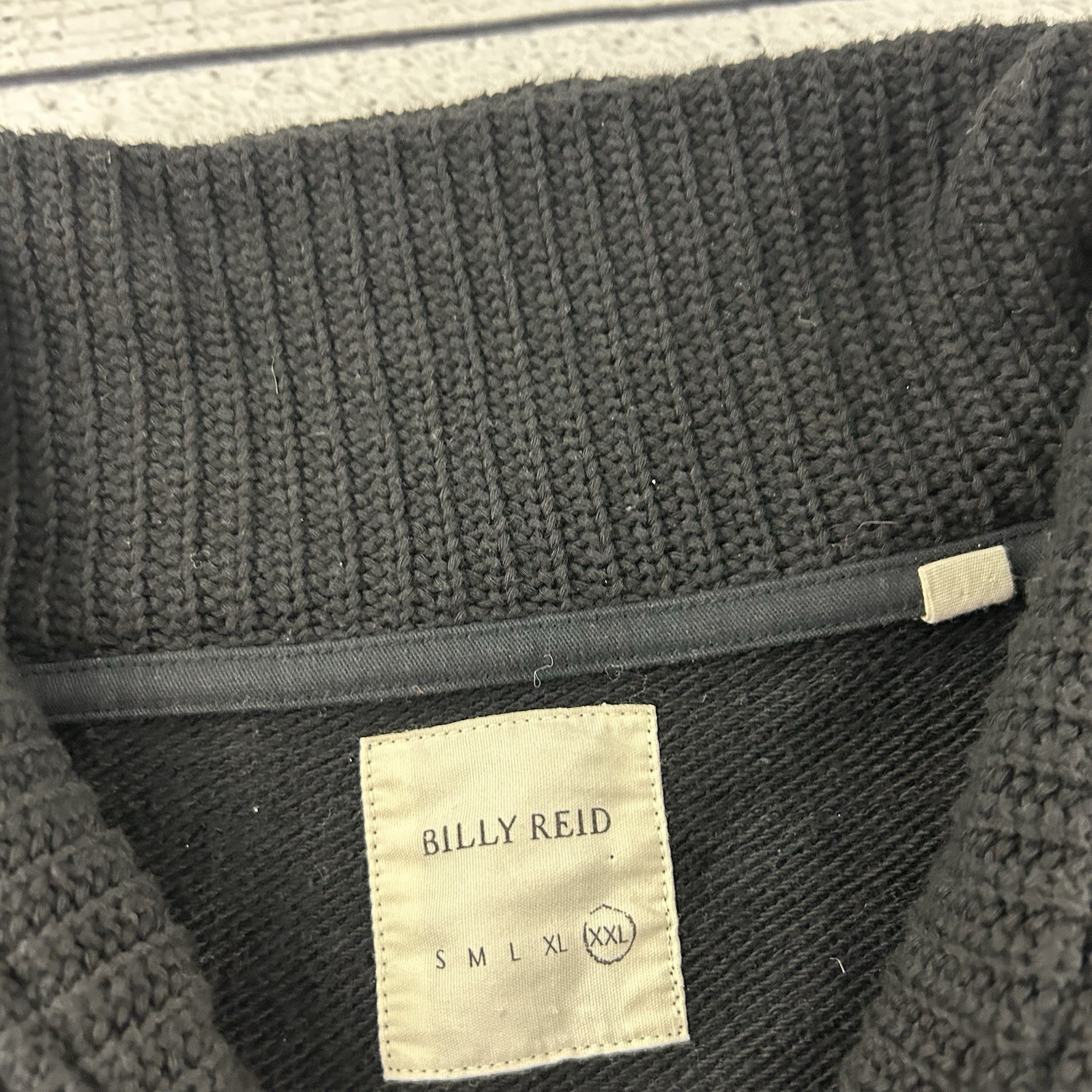 Billy Reid Cowl Neck Pullover Toggle Button Sweat… - image 3
