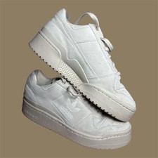 Size 9.5 - adidas Forum Bold B W color crema cuero gamuza ocasión casual 