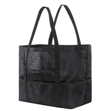 Boxalls Extra Large Mesh Beach Bag, XL Mesh Foldable Swim Tote with with Zipp...