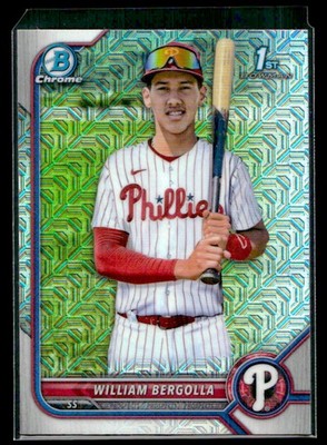 William Bergolla 2022 Bowman Chrome #BCP-159 Prospects Mojo Refractor