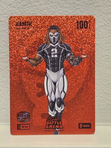 2026 Bo Jackson Battle Arena `JEANETIC` Ashton Jeanty Icon Battlefoil IBF-355