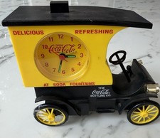 Vintage 1996 Coca-Cola Delivery Truck Working Alarm Clock