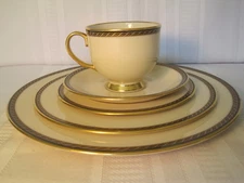 Lenox Tyler Pattern 5 Piece Place Setting - Dinner Salad Bread Butter Cup Saucer