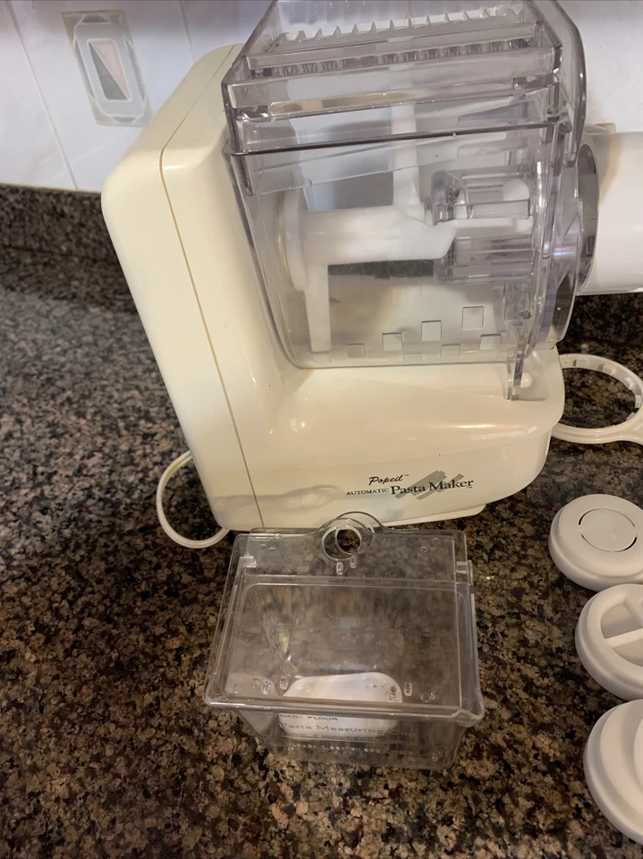 Vintage Popeil's Automatic Pasta Maker W/ 24 Attachments, Recipes & Instructions - Image 2 of 4