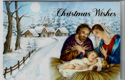 ''WEIHNACHTSWÜNSCHE'' ~ EINE SCHÖNE ~ KRIPPE ''POP-UP'' IN DER KARTE