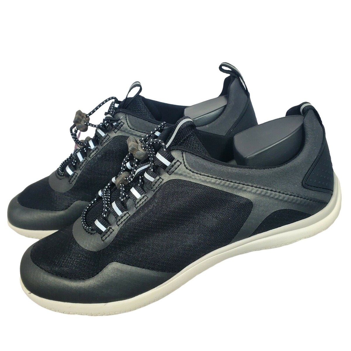 Lands End Women's Jet Black Water Shoes Slip On Sneakers