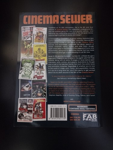 Cinema Sewer: Volume Eight 8 Cult Horror & Exploitation Book Zine New - Picture 3 of 4