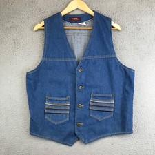 Vintage Wrapid Transit From Wrangler Jean Vest Womens Size L