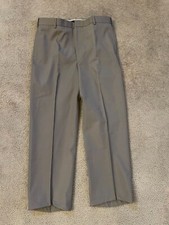 AGSU ARMY GREEN SERVICE UNIFORM MEN'S PANTS HEMMED SIZE 35 L-C 27 INSEAM 