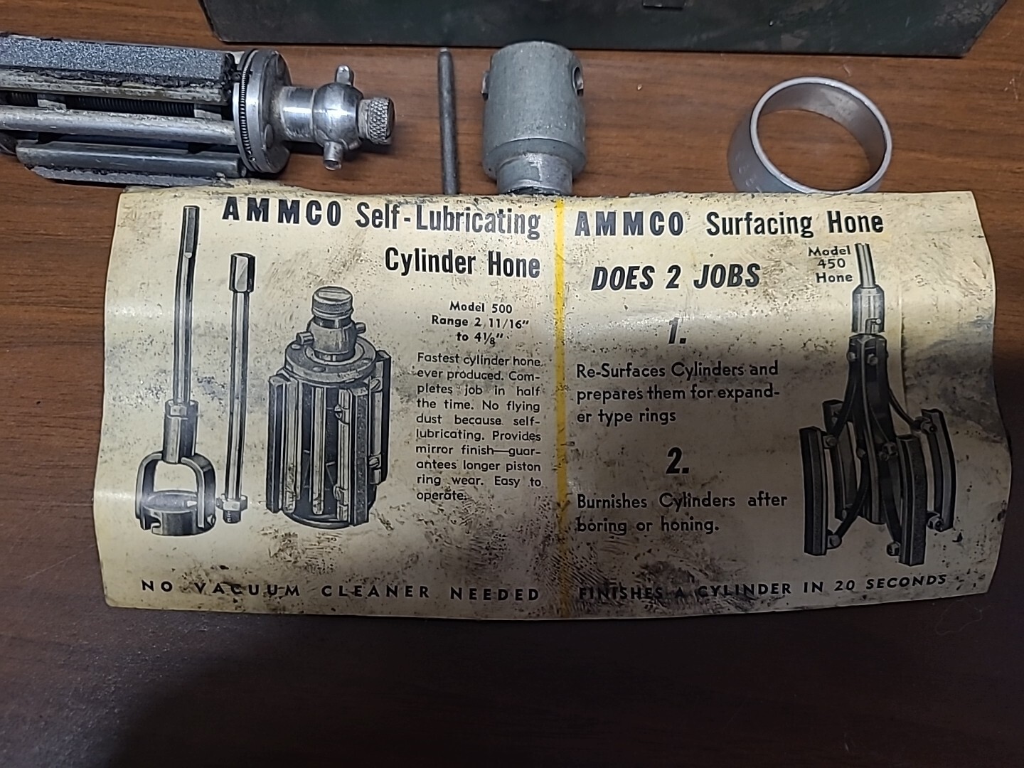 Ammco Hydraulic Cylinder GrinderSelf Lubricating w/ Case eBay