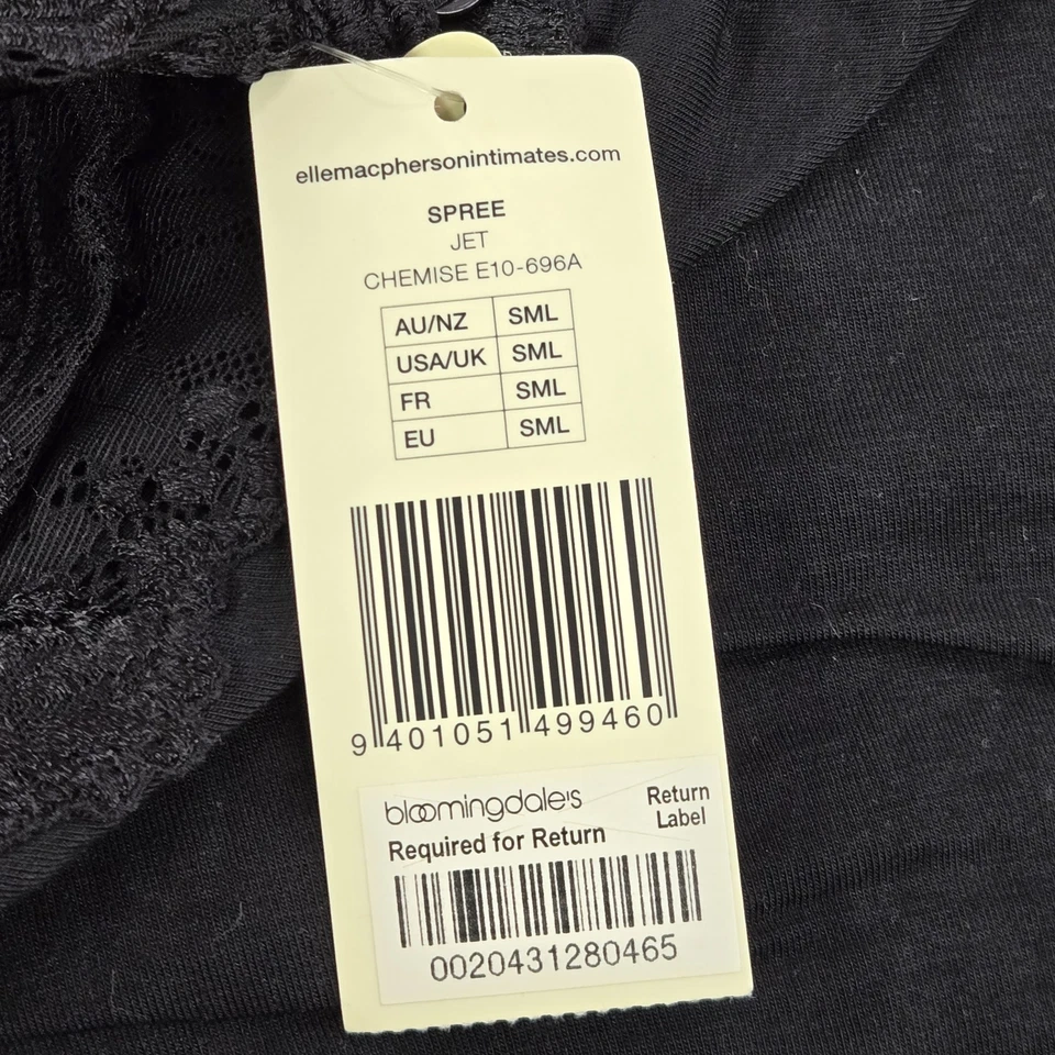 Ropa de dormir para mujer Elle Macpherson íntimates S negra encaje quimise cuello en V nueva con etiquetas Foto 4 de 4