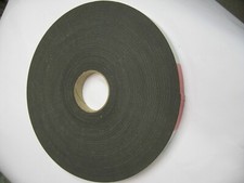 Norton Polyvinyl Foam Tape 1" x 200ft V782 1/16" Black SSA Single Side Adhesive