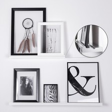 Bilderboard Galerieboard Wandregal Regal Bilderleiste Weiß Schweberegal Angebot