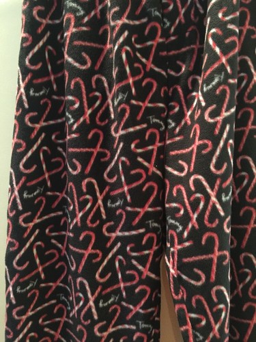 Men's Tommy Hilfiger Fleece Pajama Lounge Pants Size XL Candy Cane $40 Cozy - Picture 2 of 5