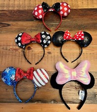 Lot of 5 Minnie Mouse Ears Disney Headband