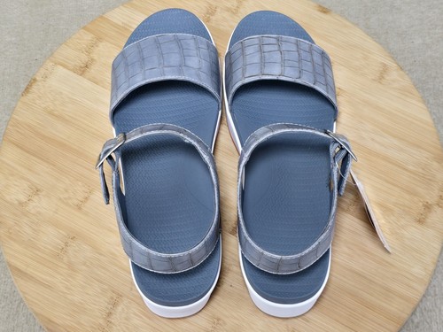 Muk Luks Roller Skate Sandals Women's Size 9 Dusty Blue 1200213-401 Chunky - Picture 7 of 11