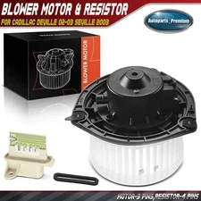 Front HVAC Blower Motor & Resistor Kit for Cadillac DeVille 02-04 Seville 2003