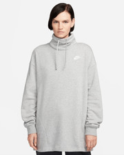 Nike NWT Women's Club Fleece Lined Mock Neck Oversized Sweatshirt