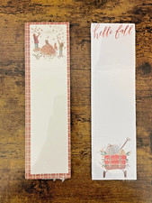 2 Magnetic Note Pads, PBK, Fall Leaf Pumpkin ...