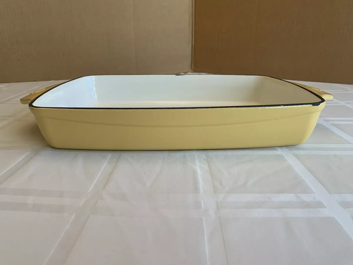 Vtg Calphalon Cast Iron Enamel 9x13 Baking Dish