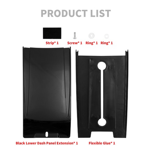 Fit Harley Softail 2000-2017 Lower Dash Panel Extension Tank Cover Black Motor - Picture 5 of 6