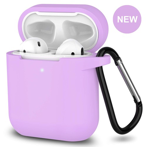 Pour Apple AirPods étui 1/2 silicone protection antichoc couverture complète + porte-clés - Photo 20 sur 32