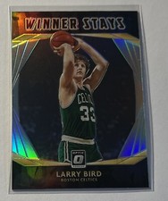 LARRY BIRD - 2020-21 Optic Basketball - WINNER STAYS SILVER PRIZM - #19 -Celtics