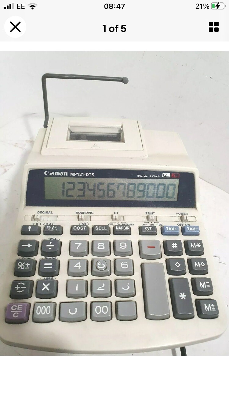 Canon MP120 - MG - es Electronic Adding Machine
