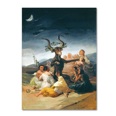 The Witches' Sabbath 1797-98 Artwork by Francisco Goya, 18 by 24-Inch