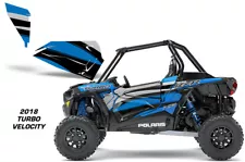 AMR Racing Graphic Wrap Kit Polaris RZR 1000 UTV OEM Door Insert 2018 VELOCITY
