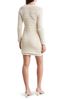 rag and bone crochet dress Rag & Bone Riley Crochet-Knit Maxi Dress, Ecru