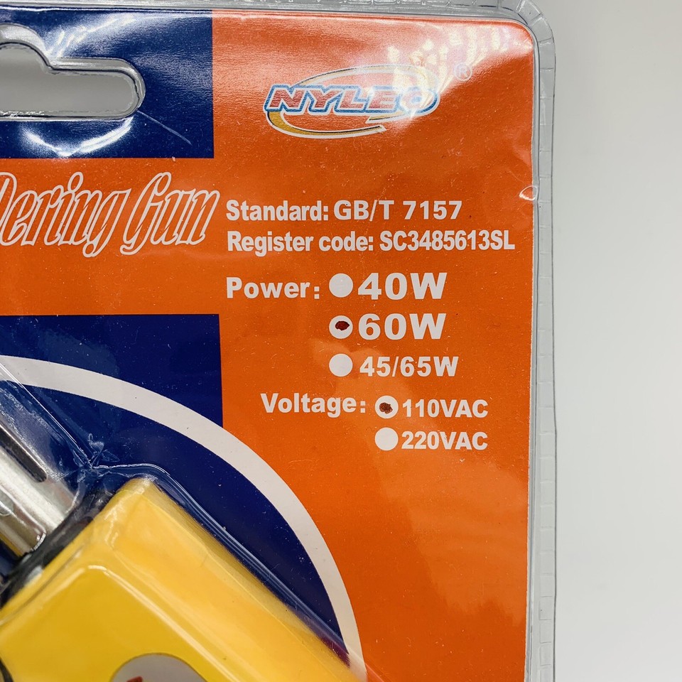 Nyleo Yellow Soldering Gun NL106A 110V 60W eBay
