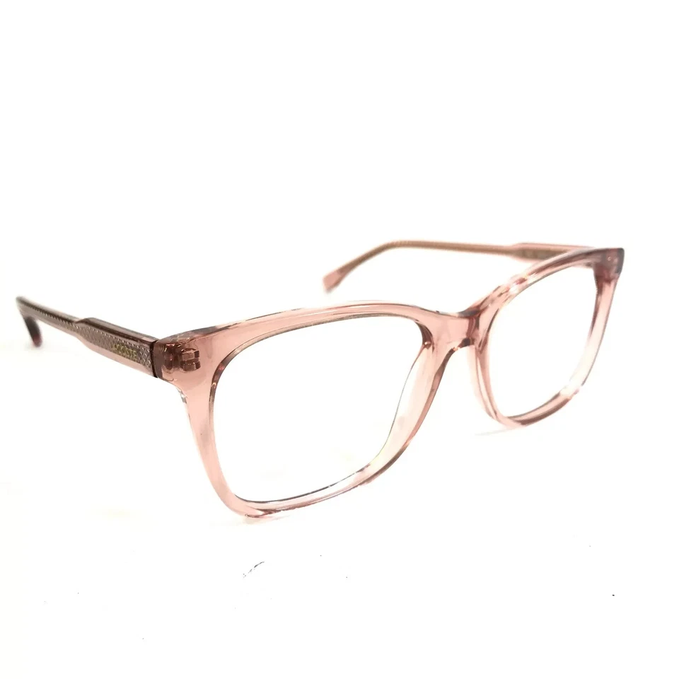 MARCOS DE GAFAS LACOSTE L2870 662 ROSA CLARO OJO DE GATO BORDE COMPLETO CUADRADO 54-17-140 Foto 3 de 4