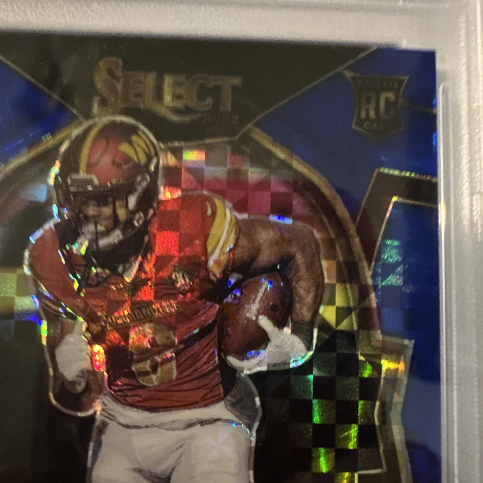 2022 Panini Select Brian Robinson Jr #78 Blue Prizm Concourse #/199 PSA 10 RC - Image 4 of 4