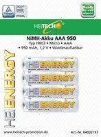 4 X Heitech Aaa Micro Akkus 950 Mah Accu FüR Gigaset A400 A415 A420 A400A A415A