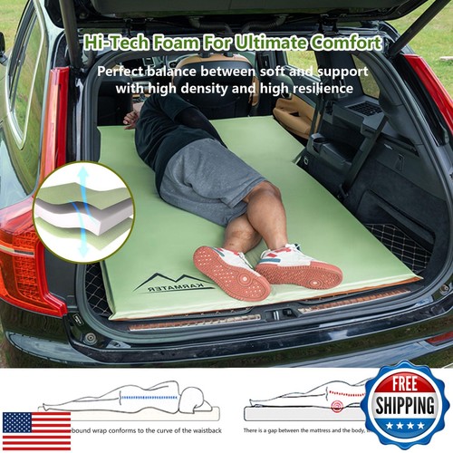 M KARMATER Self Inflating Car Sleeping Pad for Camping, Thick Memory Foam Car - Picture 2 of 5