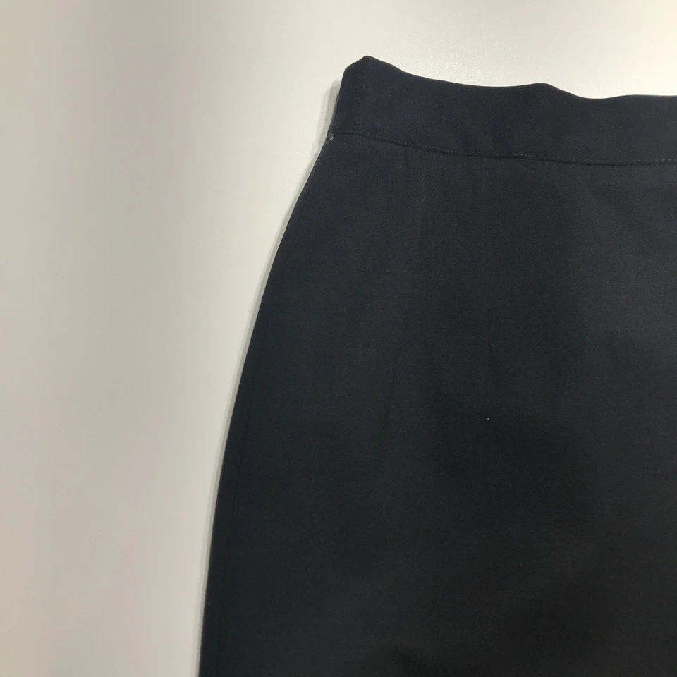 Falda Elegante Negra Lápiz Mezcla Lana Diseñadores Vintage Valentino Miss V Talla 46/16 Foto 4 de 4